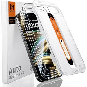 DIMONCOAT 4-Pack Screen Protector Tempered Glass for iPhone 15 Pro 6.1 inch NEW